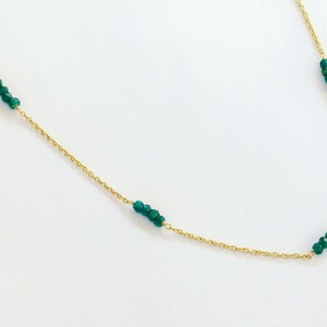 Edelstein Halskette, Mondstein Halskette, Jade Halskette, Perlen Halskette, Perlen Gem, Aqua Chalcedon Halskette, Edelstein Choker, Bead Gold Halskette Jade