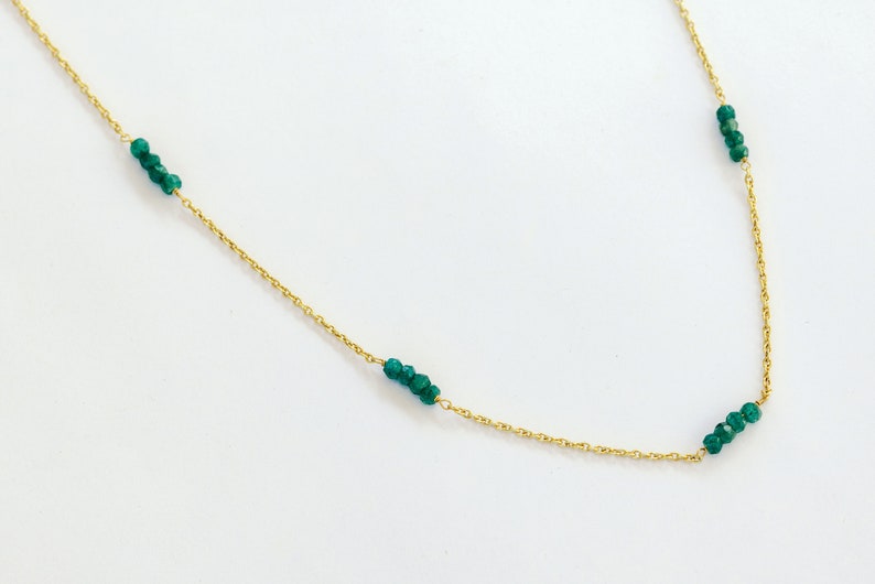 Edelstein Halskette, Mondstein Halskette, Jade Halskette, Perlen Halskette, Perlen Gem, Aqua Chalcedon Halskette, Edelstein Choker, Bead Gold Halskette Jade