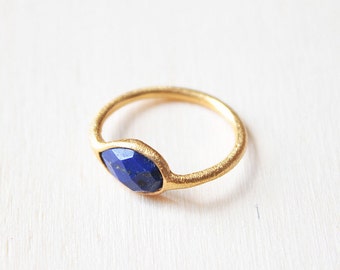 Lapis Lazuli Ring, Gem Ring, Lapis Ring, Aquamarine Ring, Sapphire Ring, Gem Stone Ring, Lapis Lazuli Ring Gold, Rose Quartz Gold Ring