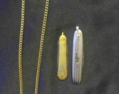 Vintage Gentlemen 39 s Lot Swank chain and 2 folding knives