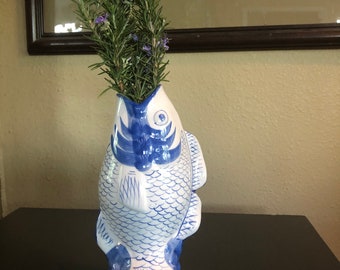 Koi Fish Vase Etsy