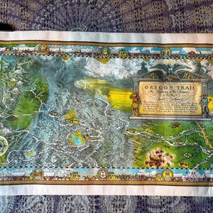 Vintage Oregon Trail Map: 1980s Reprint of 1932 Edition