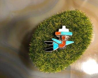 Zuni Vintage Thunderbird Pin or Brooch, Sterling Silver - Etsy