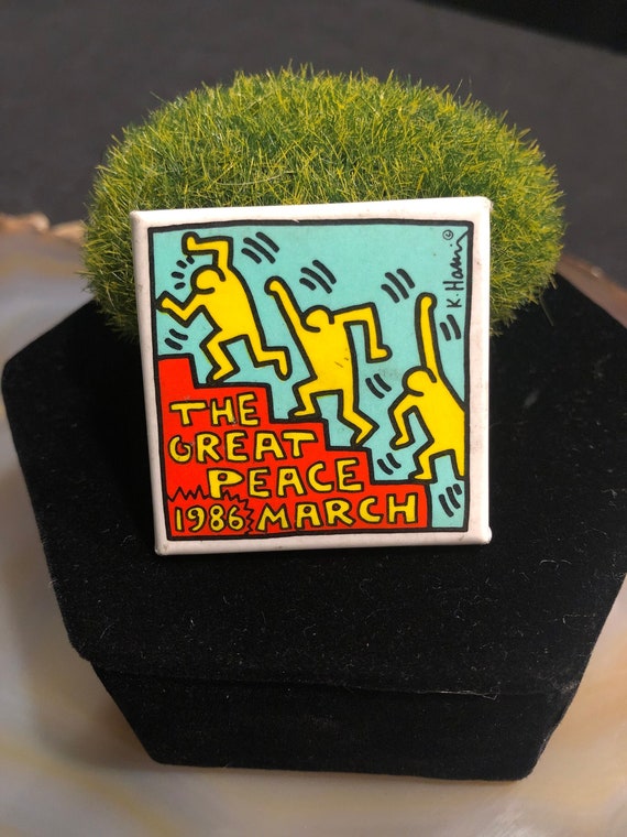 Vintage 1986 Keith Haring The Great Peace March p… - image 1