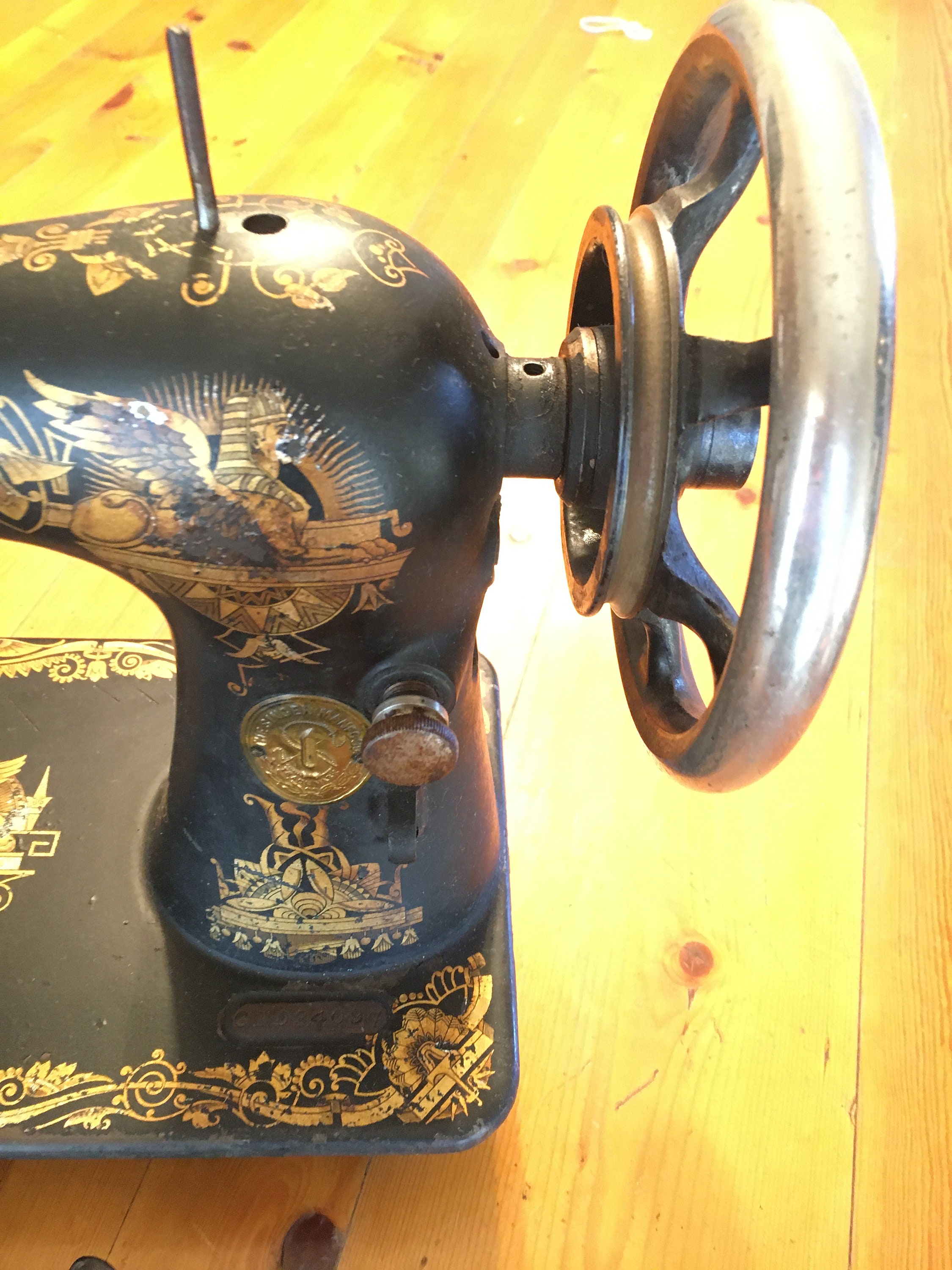 Sewing Machines 904 Antique Singer 16K Sphinx Collectible Rare Sewing Machine Head Hand Crank