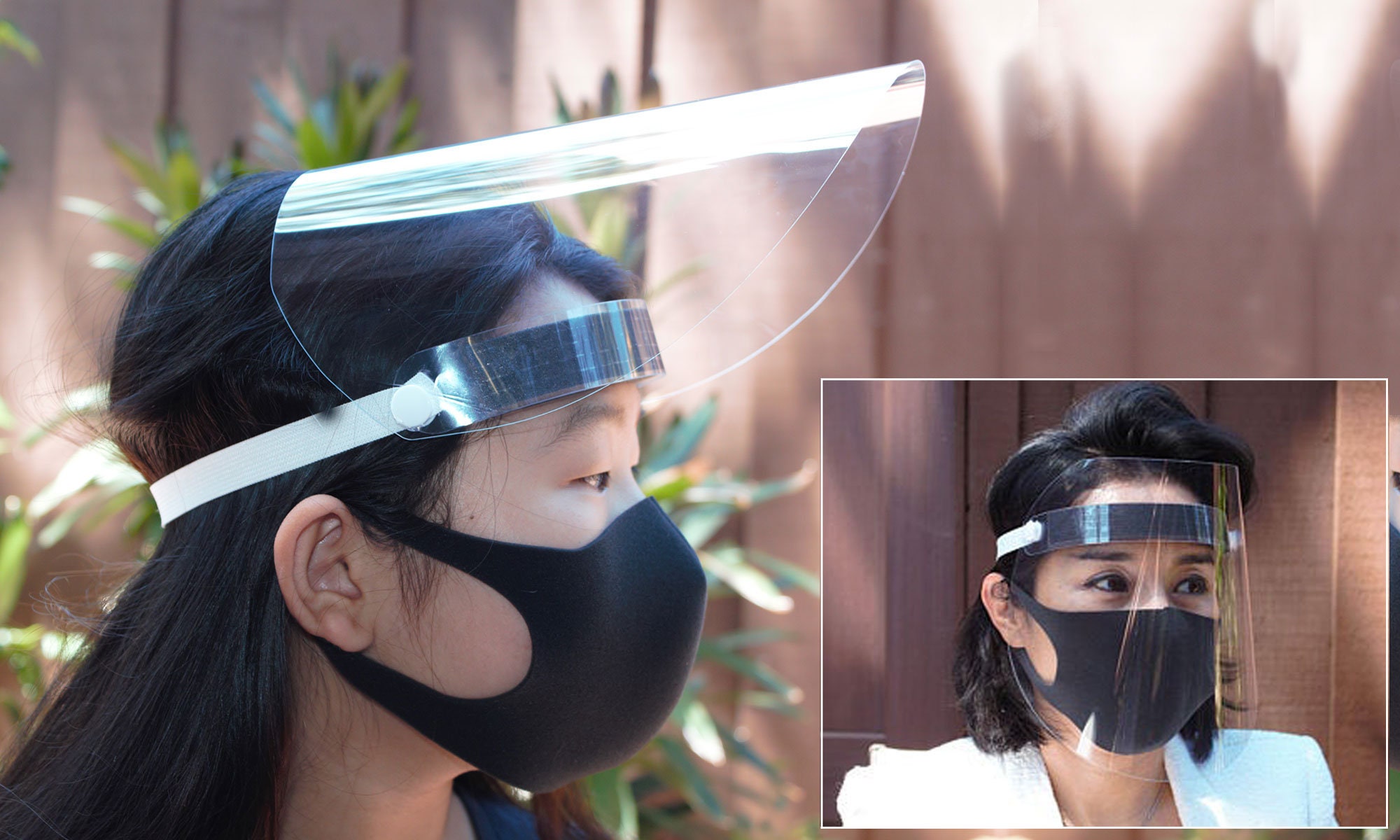 Full Face shield sur mousse Bandeau