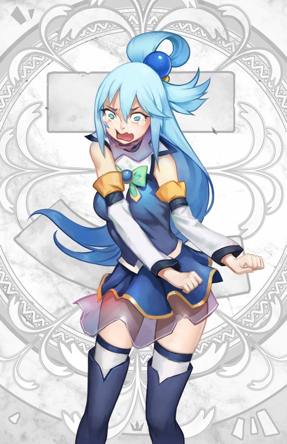 Konosuba: Aqua Fanart Legends - Etsy