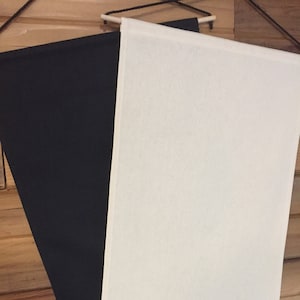 Faixa de tecido de algodão em branco: faça você mesmo para pendurar na parede (14x23)