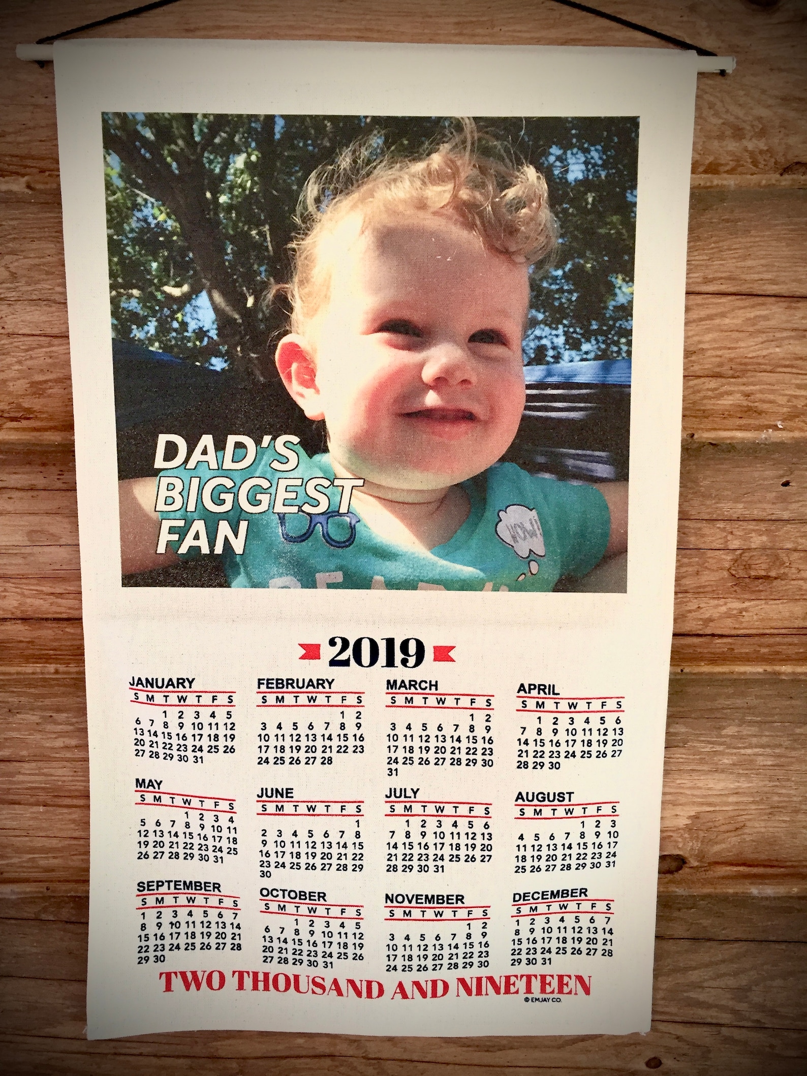 Custom Personalized Calendar Wall Hanging Cloth Banner Etsy