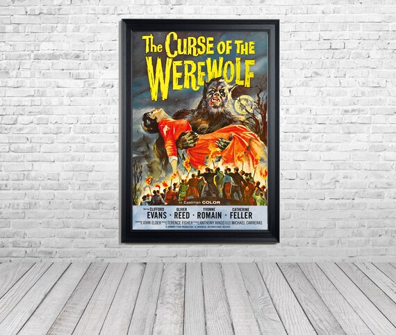 DOWNLOAD-1961 Movie Poster, Curse of the Werewolf, Enhanced and restored by the photo Wizard at WWFA