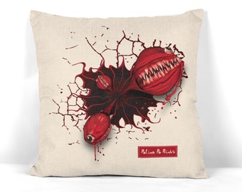 Halloween Pillow Cover, Spooky Throw Pillow, Creepy Decor for Halloween, Horror Couch Cushion, Gothic Home Accent, Haunted House Decor