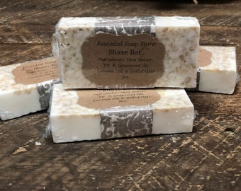 Natural Shave Bar with Vitamins,  Organic Oils & Shea Butter.