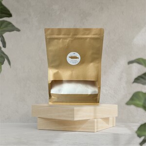 32 oz. Laundry Detergent, Kraft Paper, Stand Alone Zipper Pouch. Natural, Vegan, Septic Safe & Biodegradable. Handmade/Small Batch.