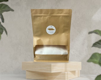 32 oz. Laundry Detergent, Kraft Paper, Stand Alone Zipper Pouch. Natural, Vegan, Septic Safe & Biodegradable. Handmade/Small Batch.
