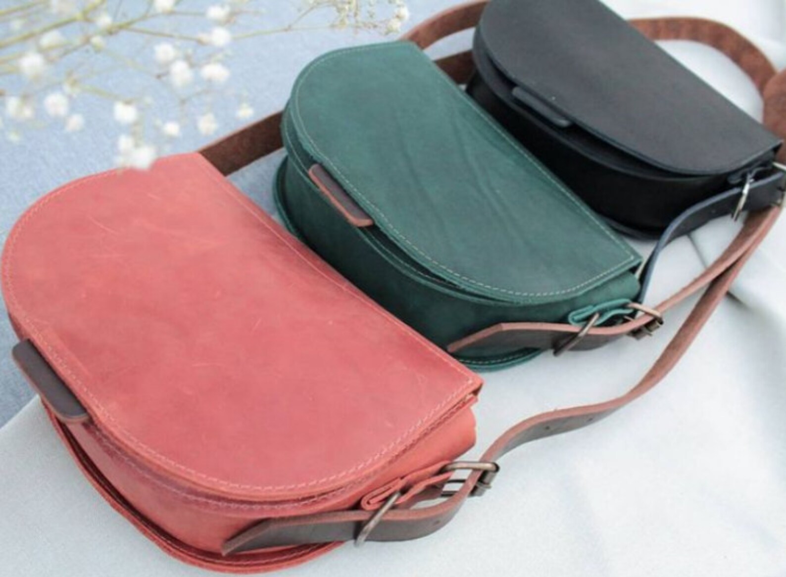 Saddle Bag Crossbody Bag Leather Saddle Bag Women Saddle Etsy