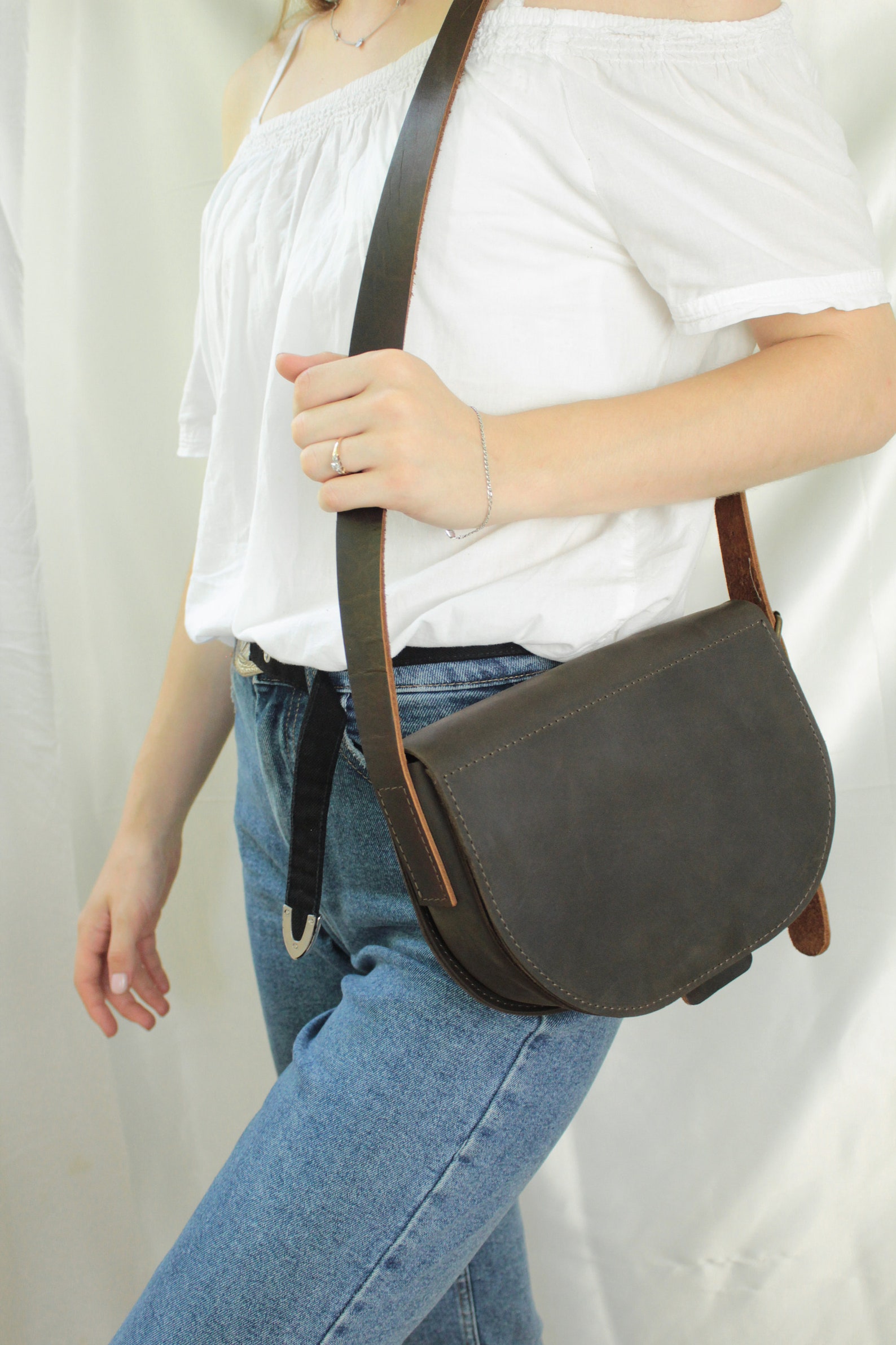 Saddle Bag Crossbody Bag Leather Saddle Bag Women Saddle Etsy
