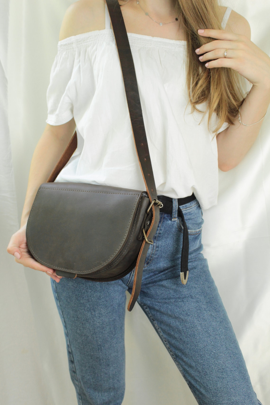 Saddle Bag Crossbody Bag Leather Saddle Bag Women Saddle Etsy