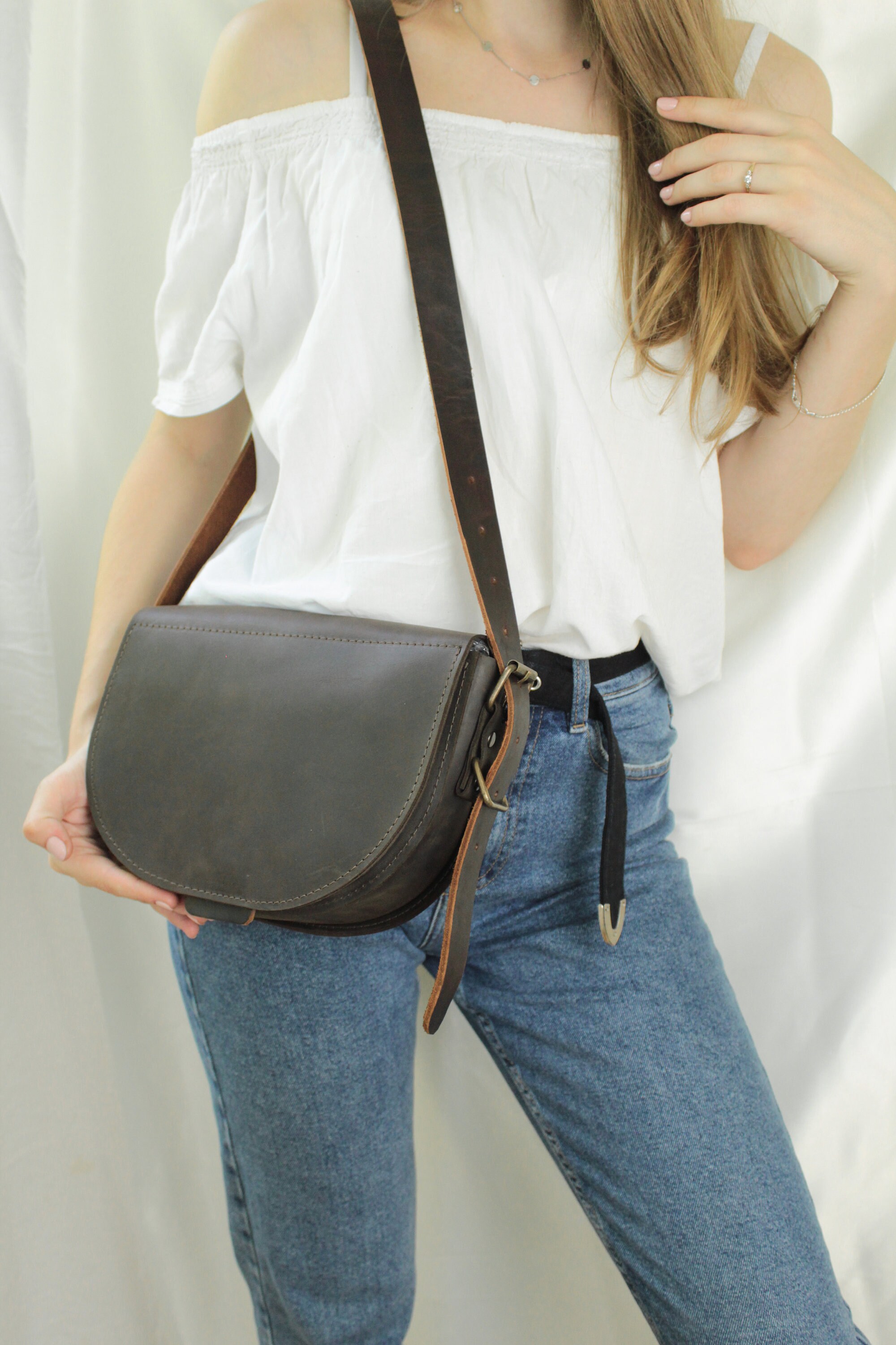 Saddle bag crossbody bag leather saddle bag women saddle Etsy