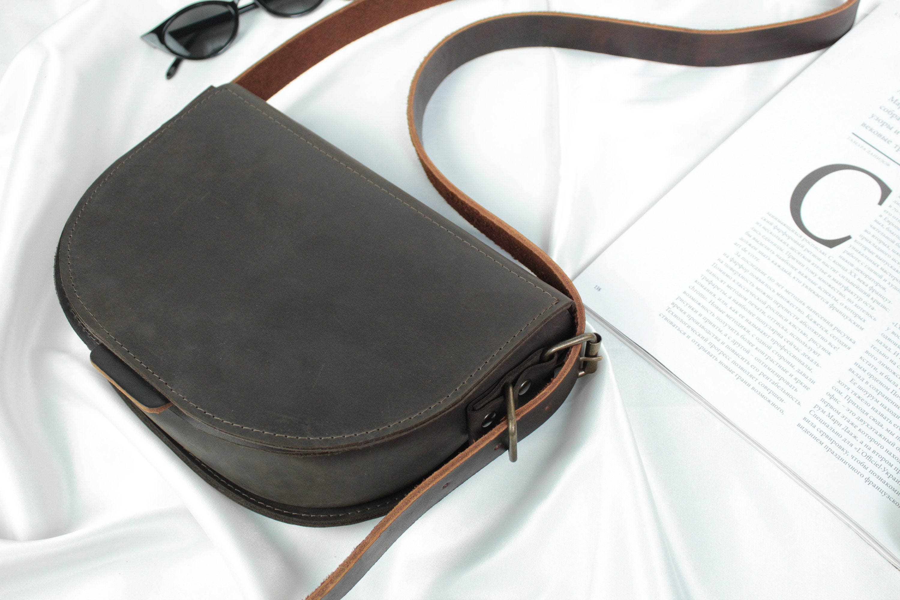 Saddle bag crossbody bag leather saddle bag women saddle Etsy