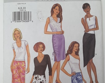 Butterick, 3392, Womens', Skirt, in 5 Variations, Size, 6, 8, 10, Sewing Pattern, UNCUT, Factory Fold