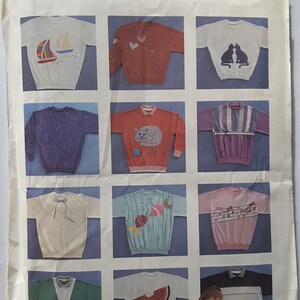 Mccall's, 3775, Misses', and, Mens', Sweatshirt, Size XS, S, L, XL, Sewing Pattern UNCUT, Factory Fold image 2