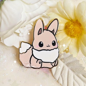 Eevee 1.3&#39;&#39; Gold-plated Hard Enamel Pin Baby Eeveelution Normal Type
