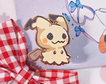 Mimikyu 1.1'' Gold-plated Hard Enamel Pin Ghost Mon