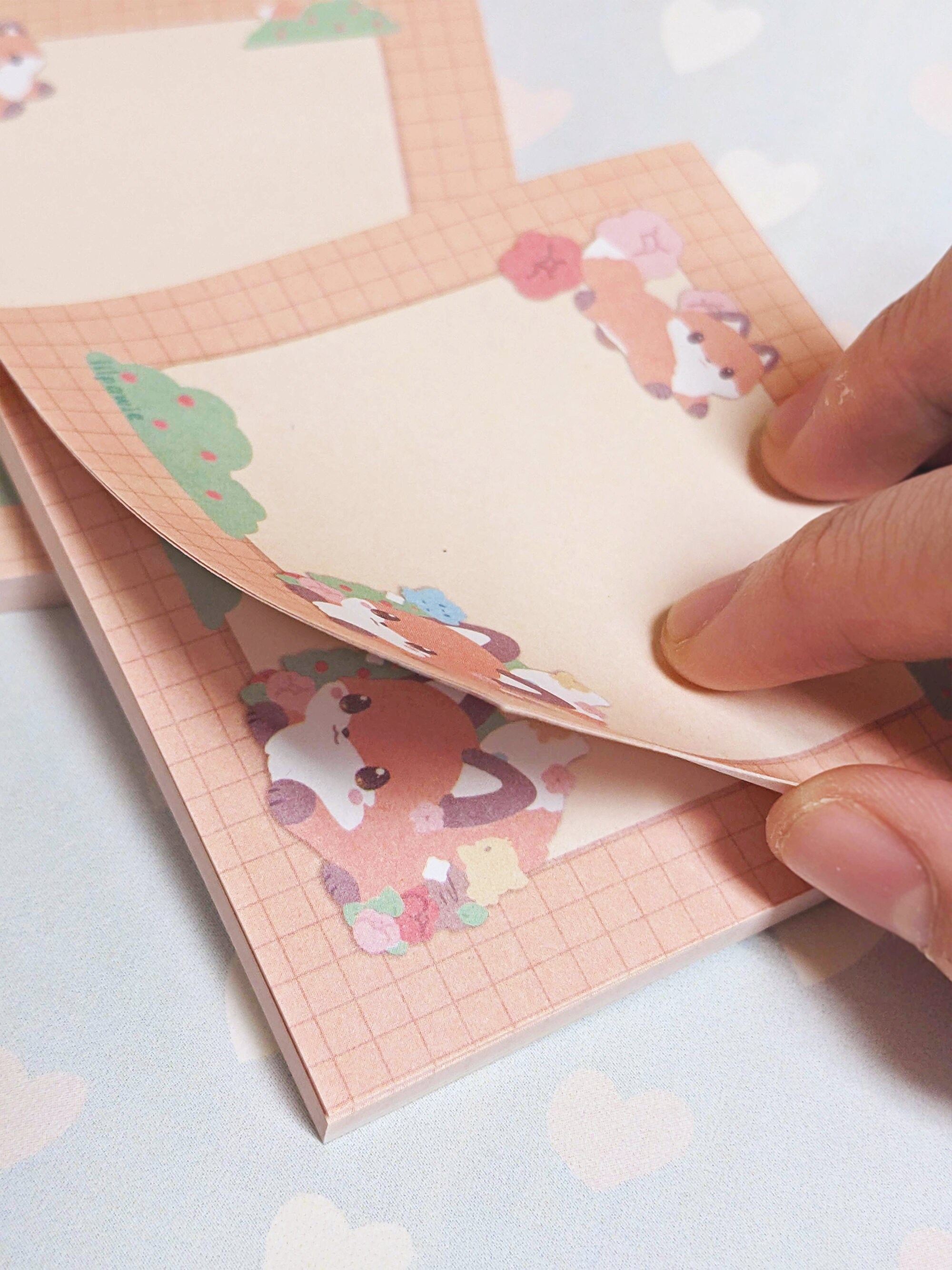 Forest Fox Autumn Paper Sticky Note 2.8'' Square 50 Sheets Memo Pad ...