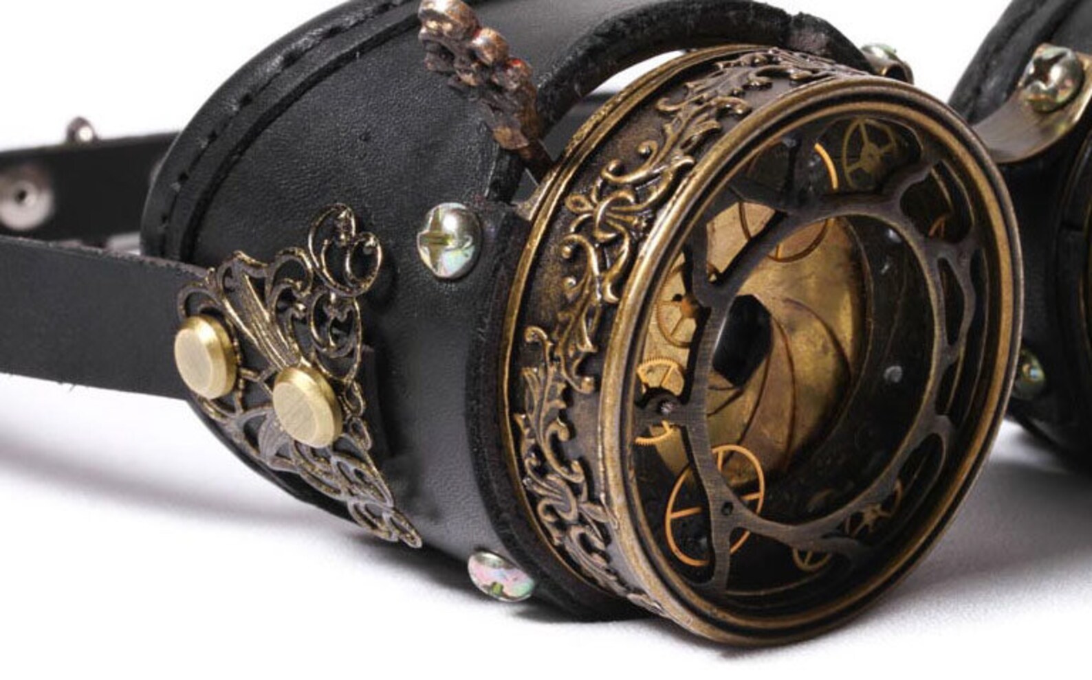 Brass Steampunk Goggles with Zoom Shutter and Swappable Lens Etsy