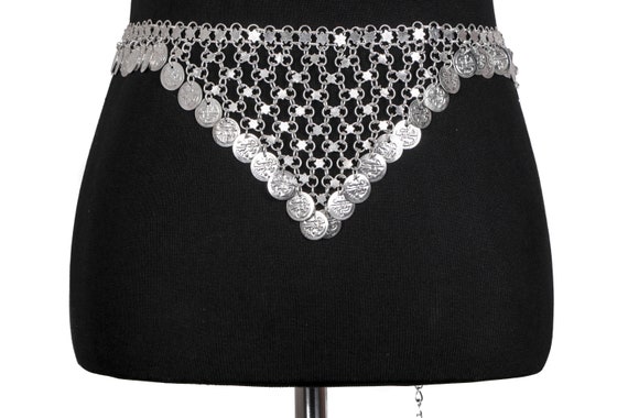 Metal Mesh and Coin Belly Dance Belt - image 2