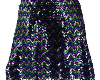 mardi gras streamer skirt