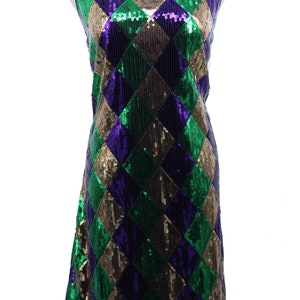 Mardi Gras Sequin Dress