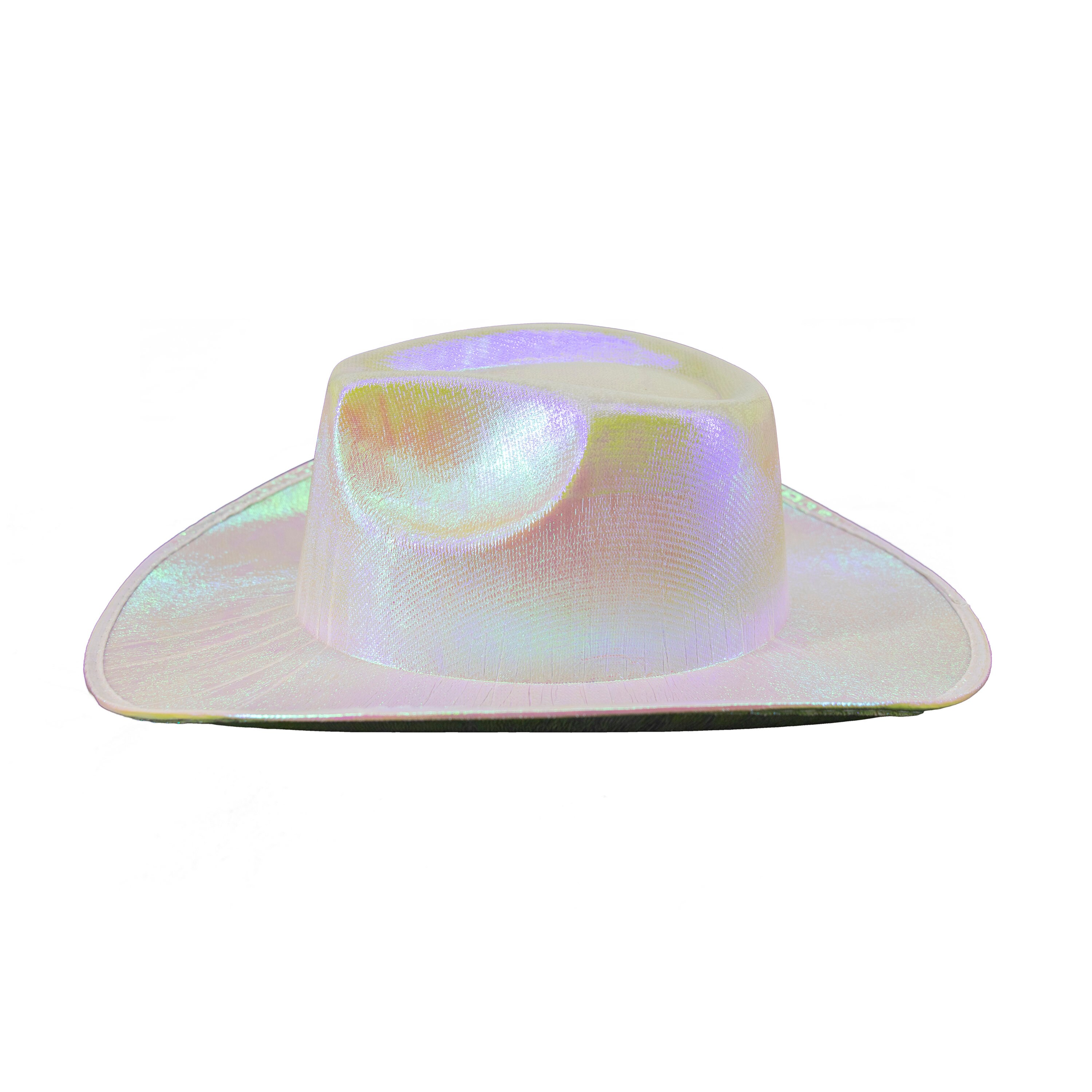 Space Cowboy Holographic Rave Hat 