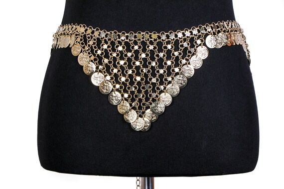 Metal Mesh and Coin Belly Dance Belt - image 1