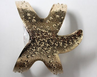 Gold Starfish Cuff