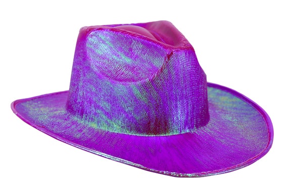 Arsimus Space Metallic Cowboy Hat Rave Holographic 