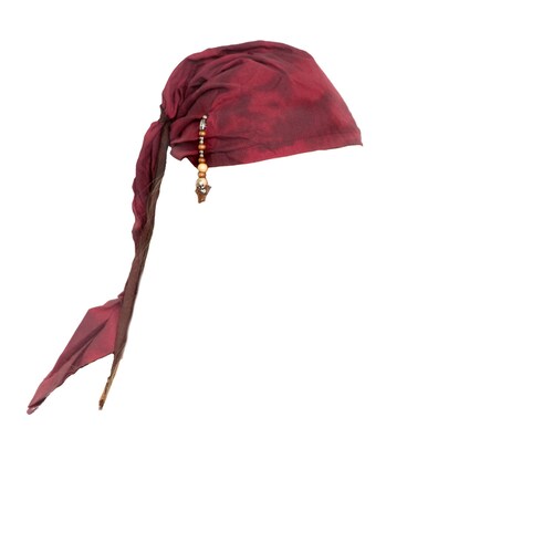 Red Bandana Pirate Hat With Charms Etsy