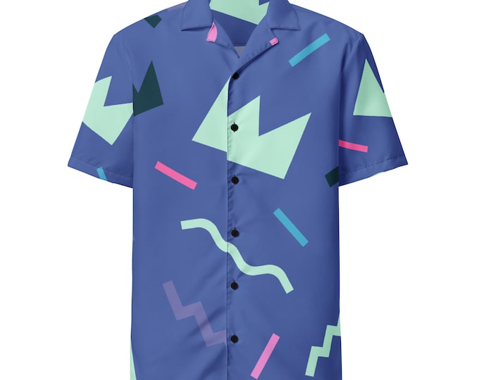Retro blue button shirt - NotMoz