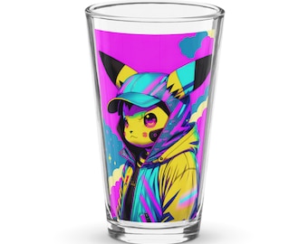Cyber Pika Shaker pint glass - NotMoz