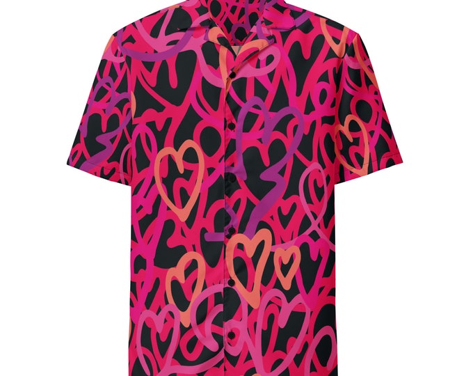 Heart Art button shirt - NotMoz
