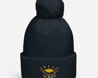 Woke pom beanie