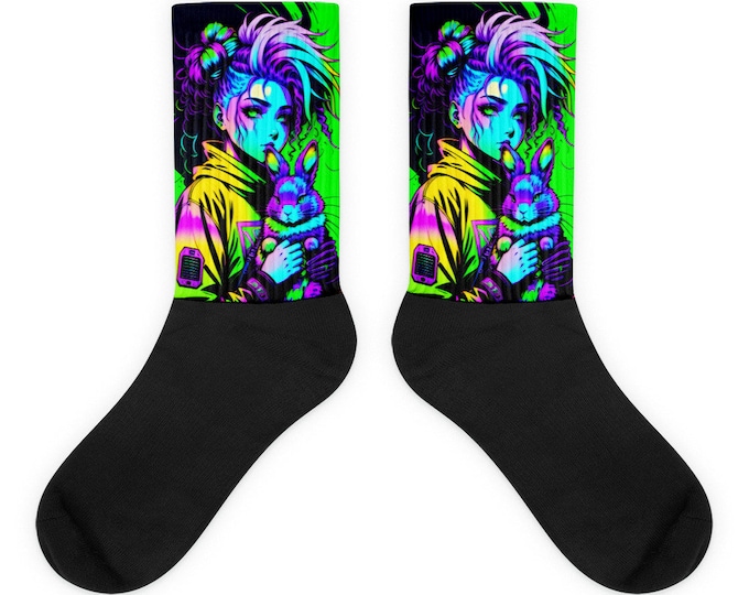 Cyberpunk Lucy and Madness Socks - NotMoz