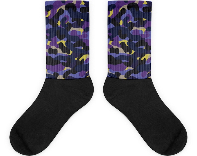 purple Camo Socks - NotMoz