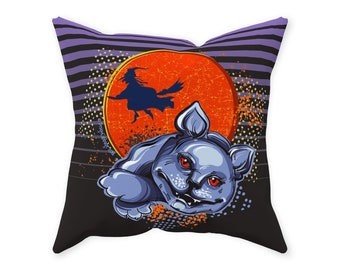 Halloween Cat Graphic Throw Pillow - MoonSong® Collection