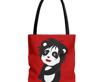 Borsa tote dolce panda - Ispirata a Robert Smith, The Cure. Per gli amanti della musica