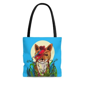 Sweet Fox Tote Bag -  Inspired by David Bowie. For music lovers