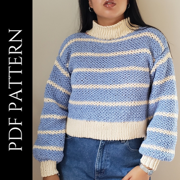 PDF File for Crochet Pattern (English), Jasmine Sweater, Pictures Included, Custom Sweater Pattern, Crochet Made to Measure Pattern