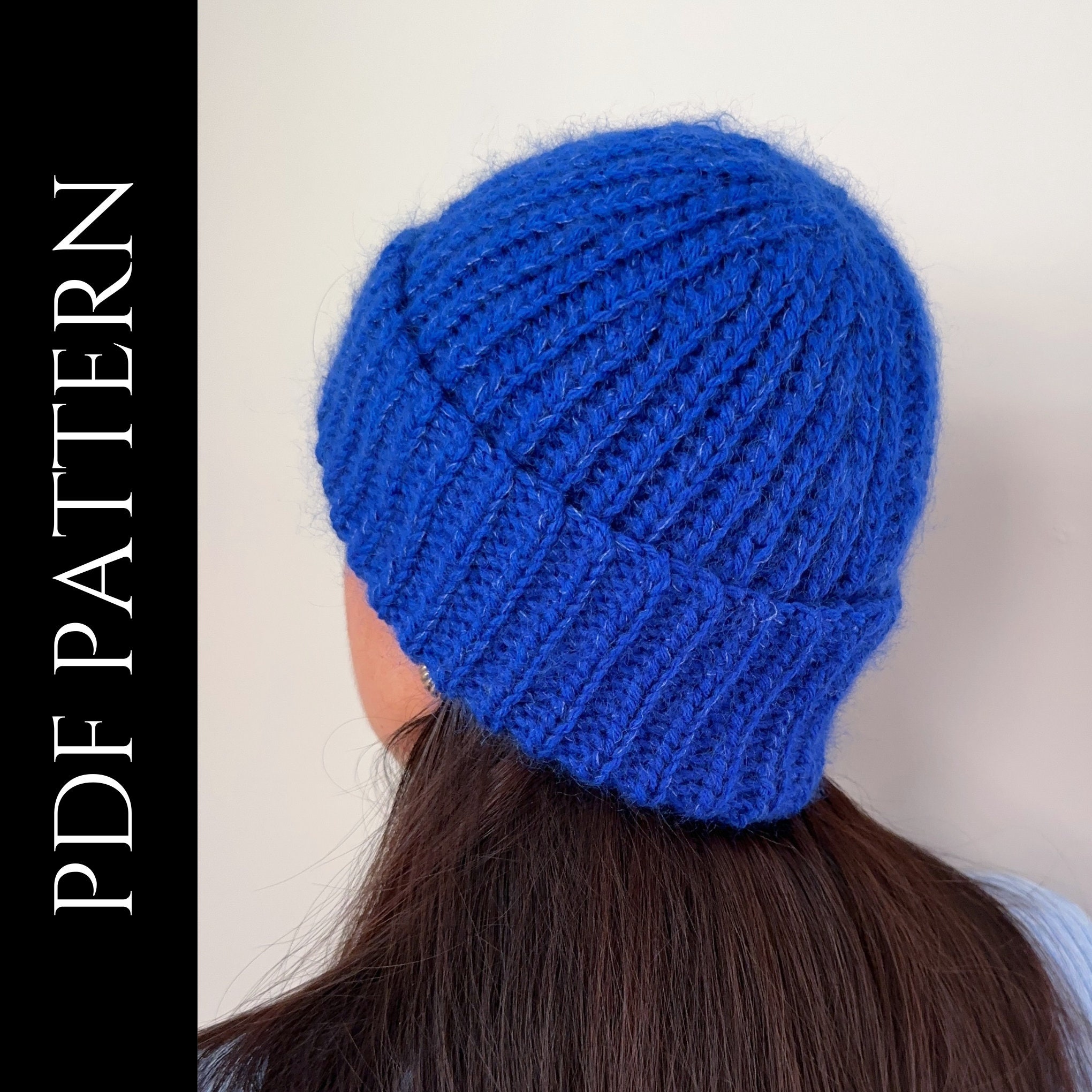 PDF File for Crochet Pattern english, Clover Beanie, Pictures and
