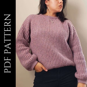 PDF File for Crochet Pattern (English), Samantha Sweater, Pictures Included, Crochet Sweater Pattern, Crochet Jumper Pattern