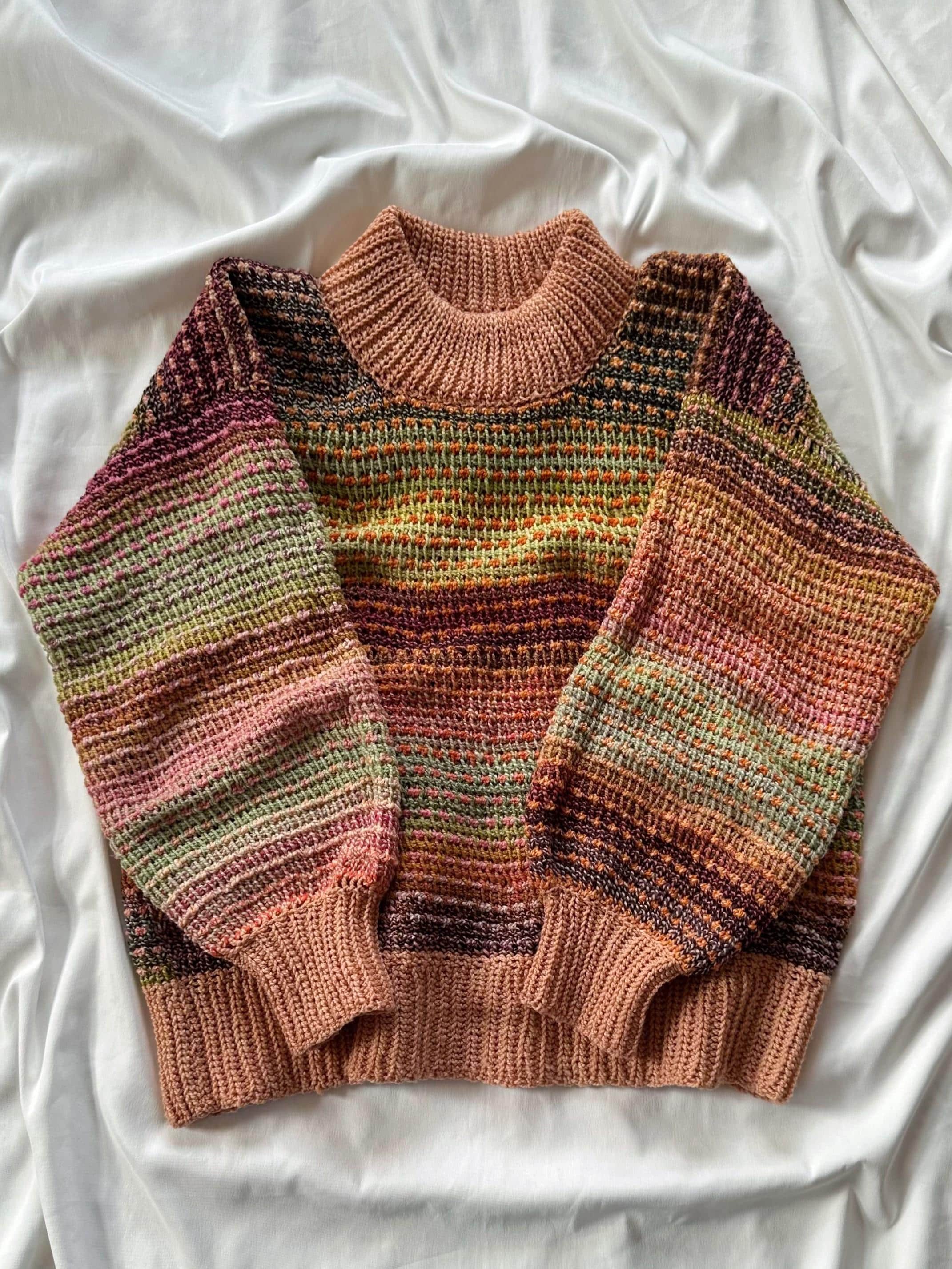 PDF File for Tunisian Crochet Pattern (english), Spritz Sweater